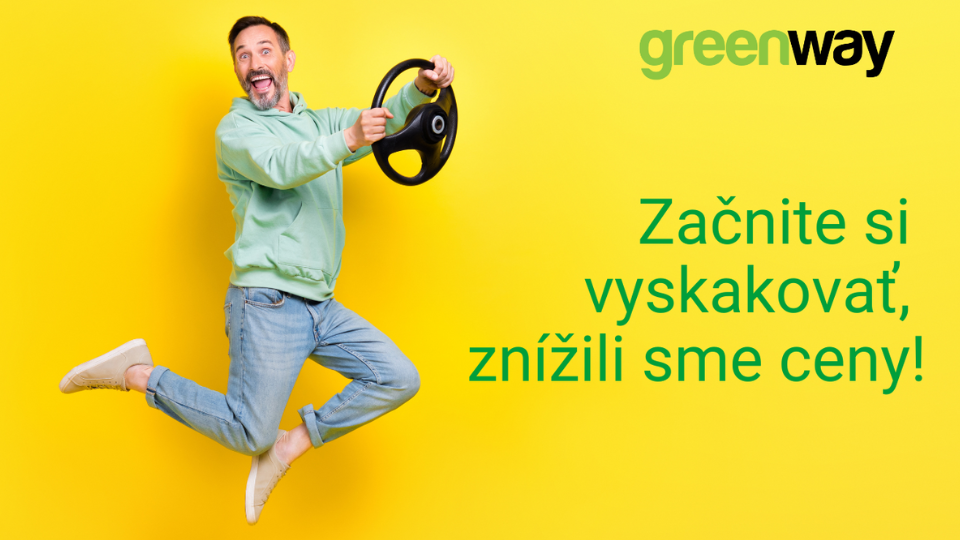 GreenWay znižuje ceny nabíjania
