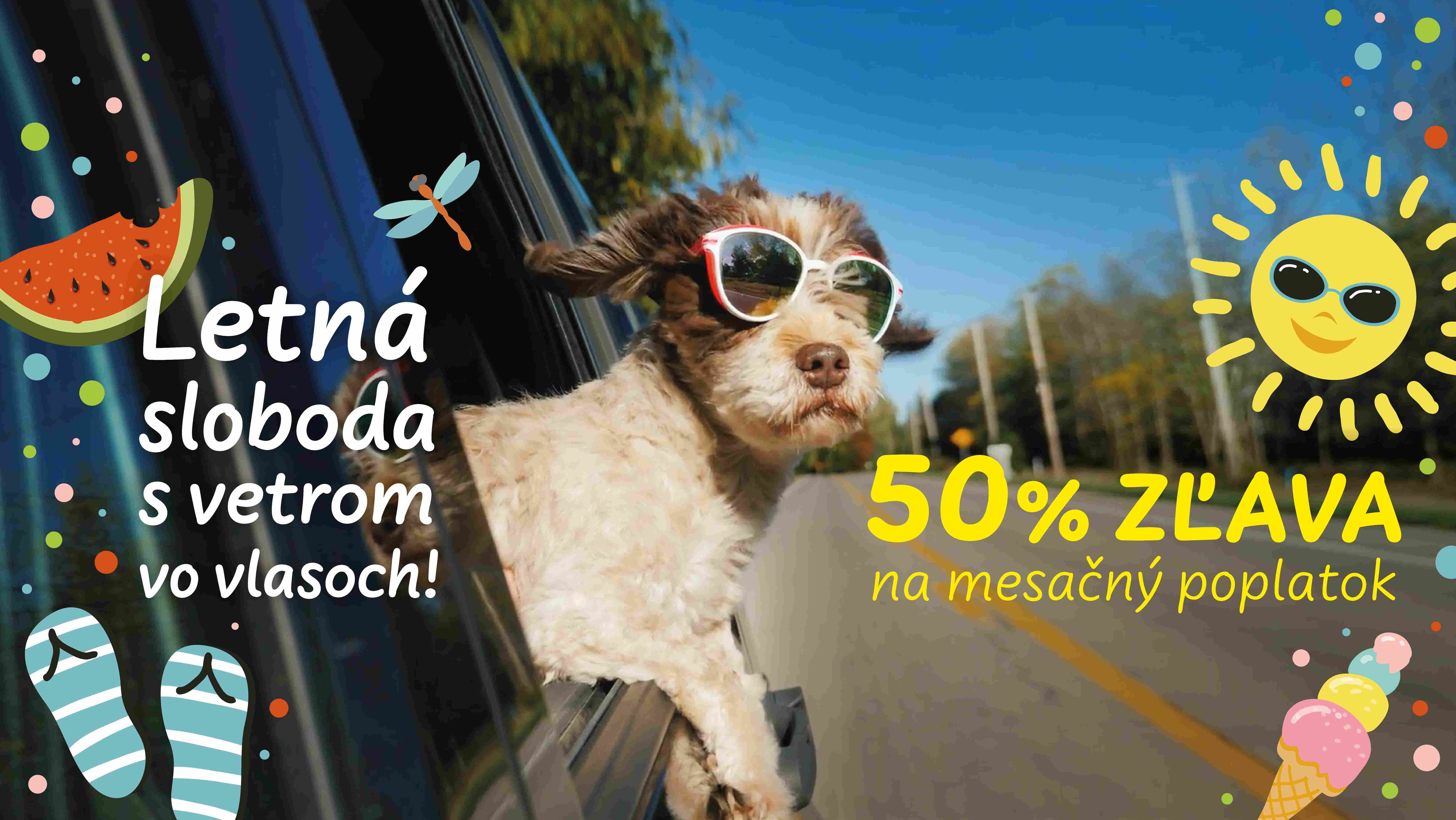 Letná sloboda s vetrom vo vlasoch!